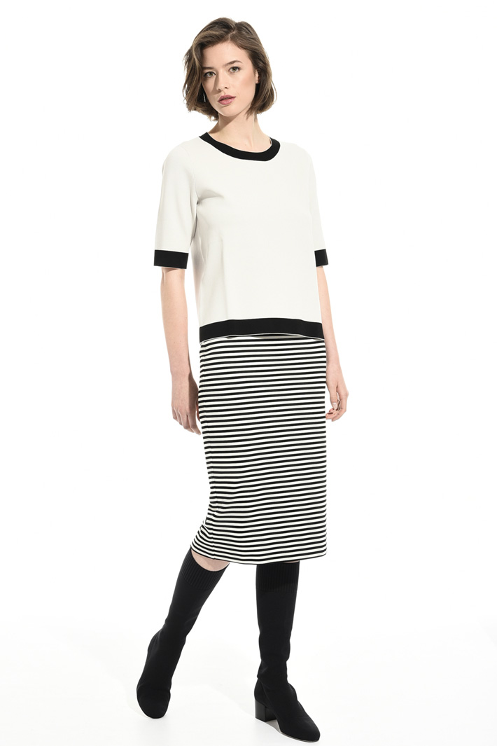 Striped jersey skirt Intrend Striped jersey skirt Intrend