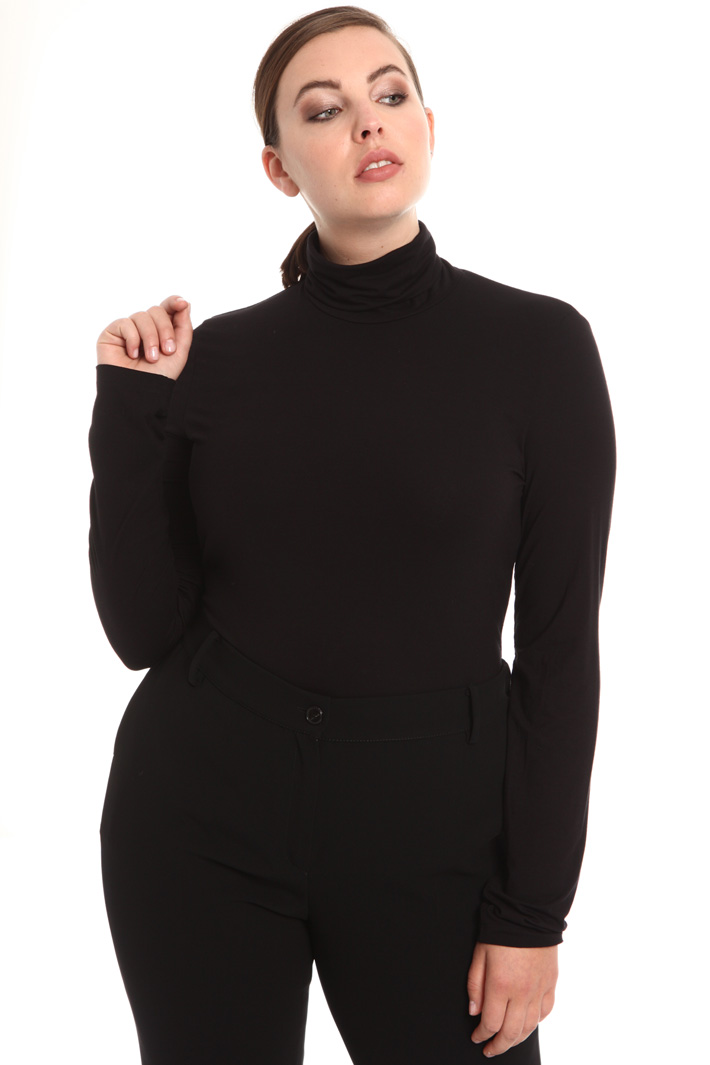 Viscose jersey turtleneck top Intrend Viscose jersey turtleneck top Intrend