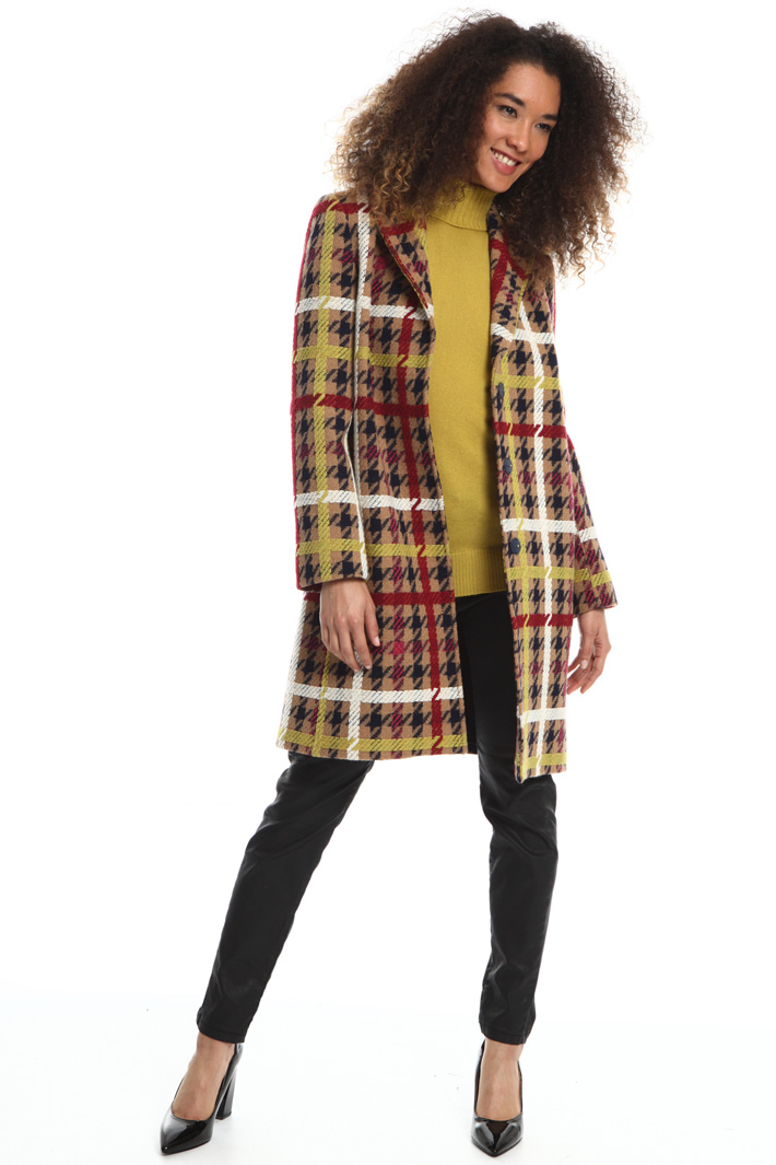 Checked wool coat Intrend Checked wool coat Intrend