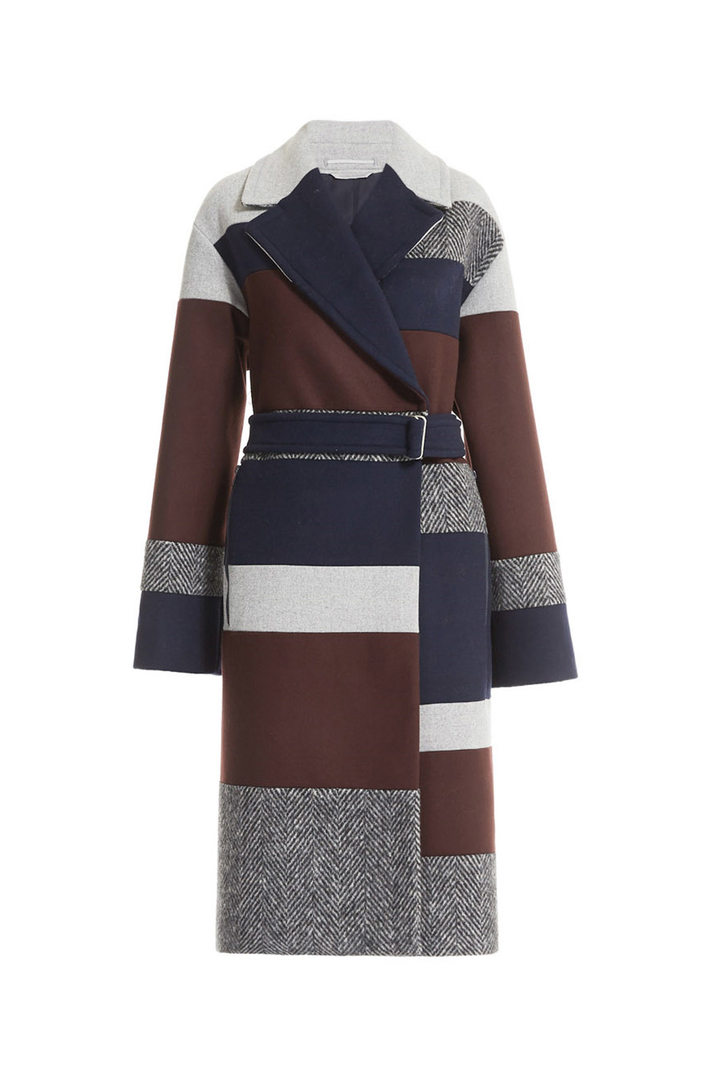 Felted coat with belt Intrend Felted coat with belt Intrend