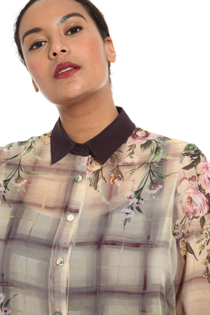 Silk georgette shirt Intrend Silk georgette shirt Intrend
