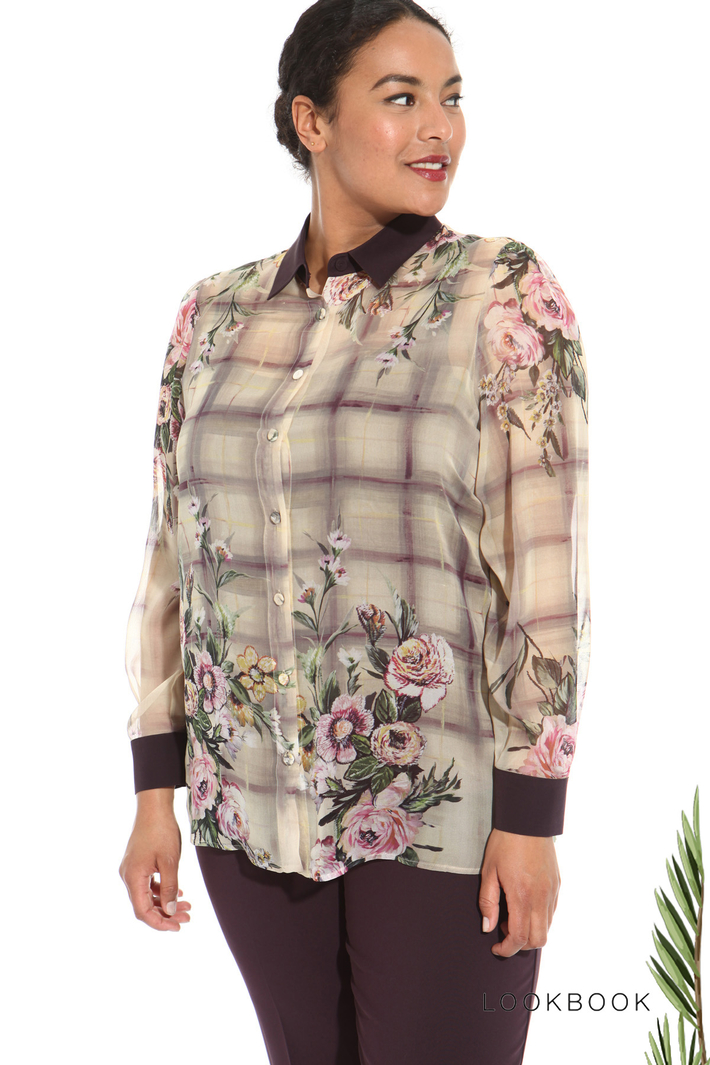 Silk georgette shirt Intrend Silk georgette shirt Intrend