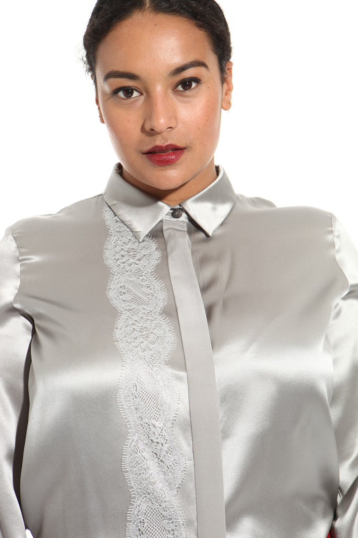 Silk satin shirt Intrend Silk satin shirt Intrend