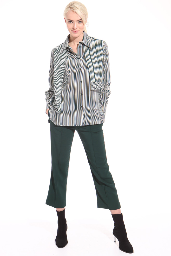 Striped crepe shirt Intrend Striped crepe shirt Intrend
