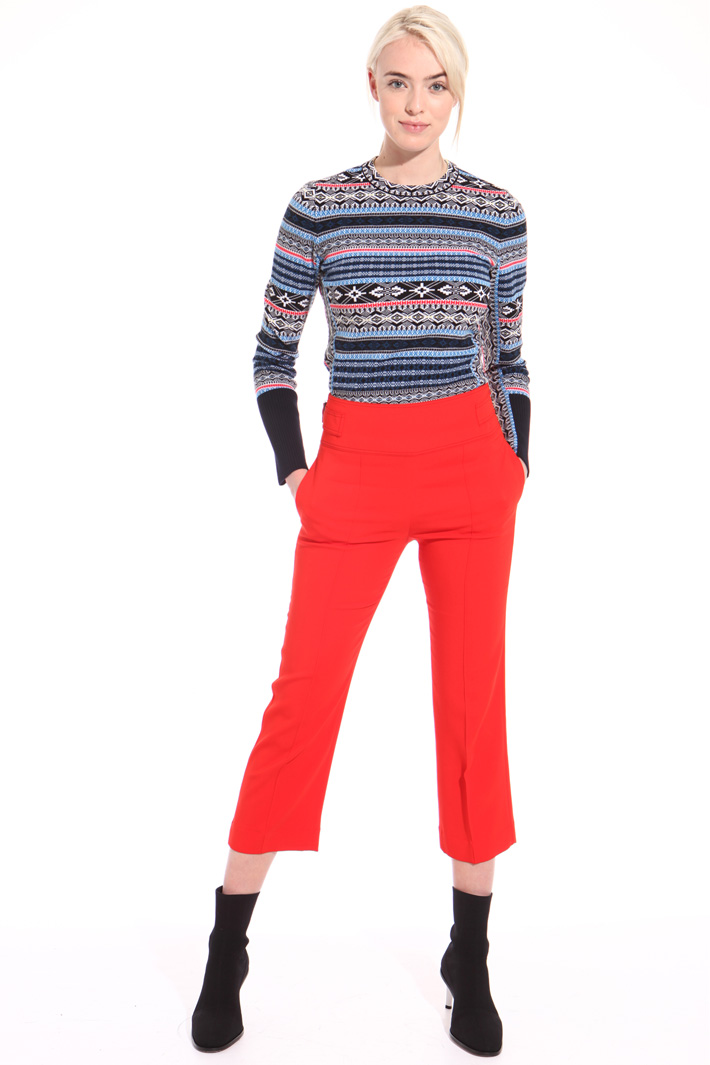 Cropped high waisted trousers Intrend Cropped high waisted trousers Intrend