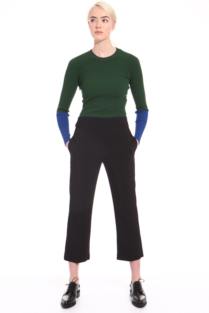 Cropped high waisted trousers Intrend Cropped high waisted trousers Intrend