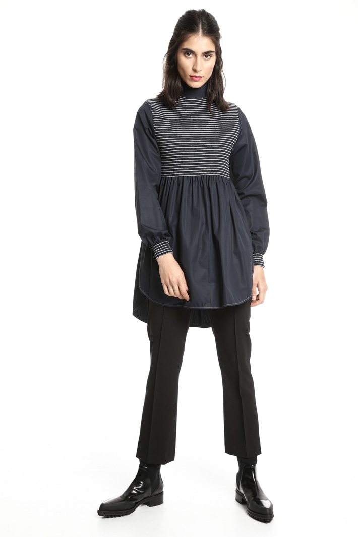 Smocking detail tunic Intrend Smocking detail tunic Intrend