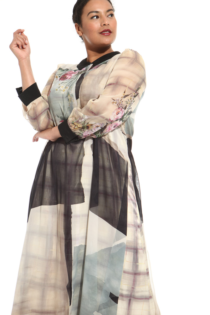 Silk chemisier dress Intrend Silk chemisier dress Intrend