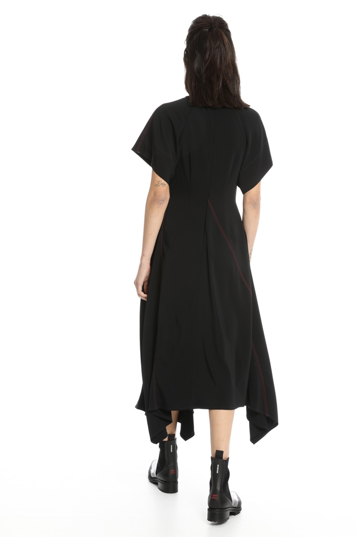 Contrast stitch dress Intrend Contrast stitch dress Intrend