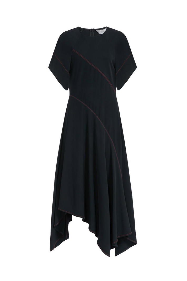 Contrast stitch dress Intrend Contrast stitch dress Intrend