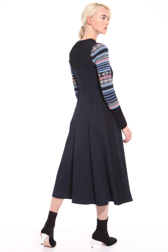 Twill and knit dress Intrend Twill and knit dress Intrend