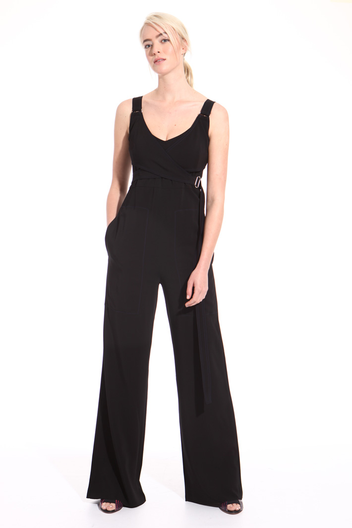 Viscose cady long jumpsuit Intrend Viscose cady long jumpsuit Intrend