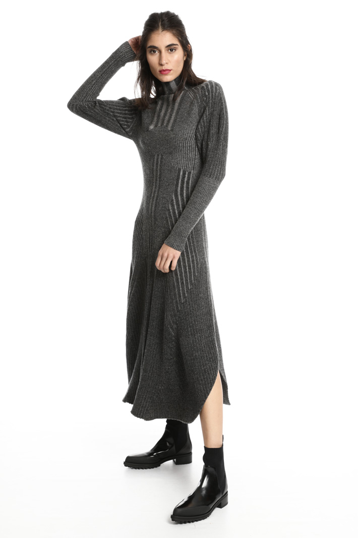 Contrast zip dress Intrend Contrast zip dress Intrend