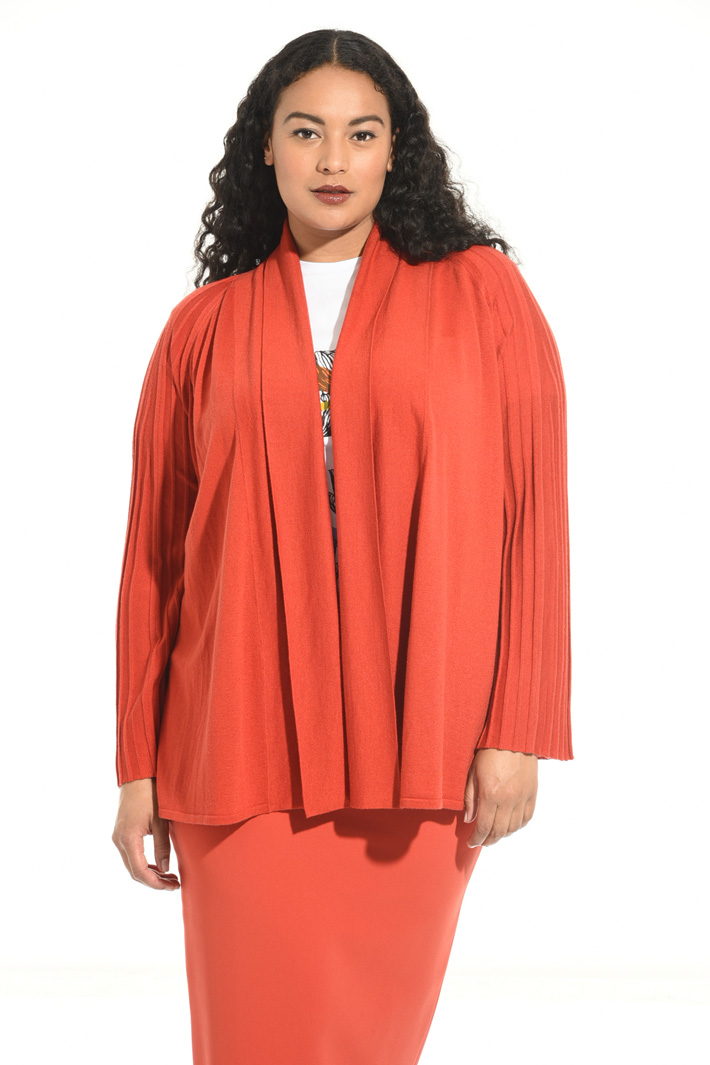 Ribbed viscose cardigan Intrend Ribbed viscose cardigan Intrend