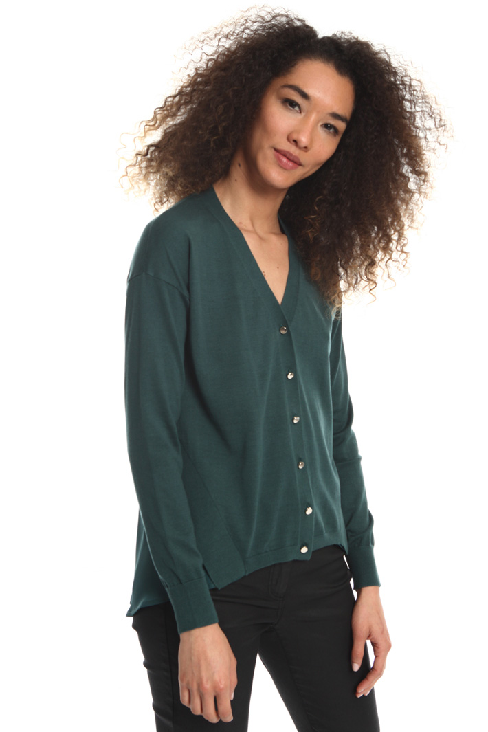 Cardigan with crepe insert Intrend Cardigan with crepe insert Intrend