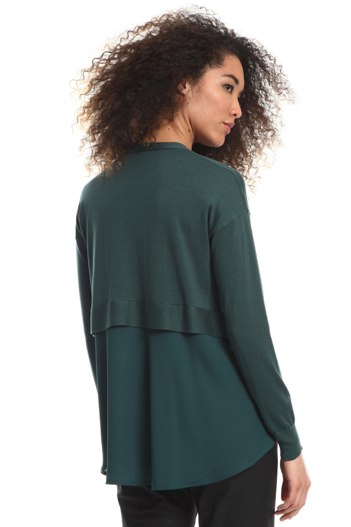 Cardigan with crepe insert Intrend Cardigan with crepe insert Intrend