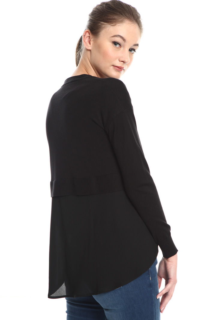Cardigan with crepe insert Intrend Cardigan with crepe insert Intrend