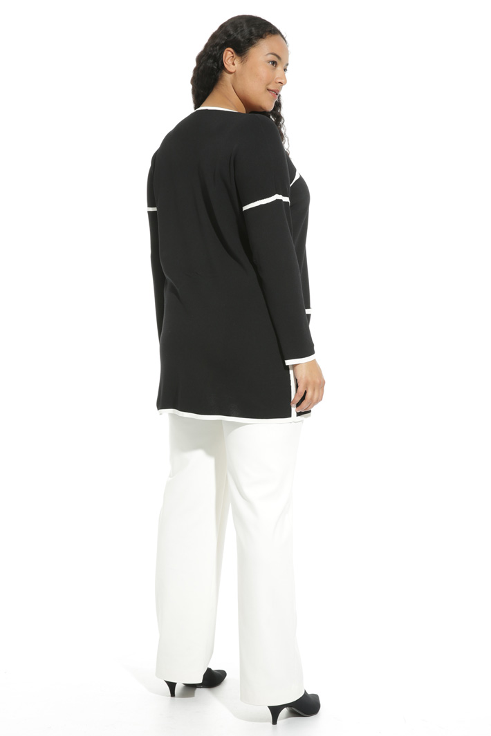 Contrast edge sweater Intrend Contrast edge sweater Intrend