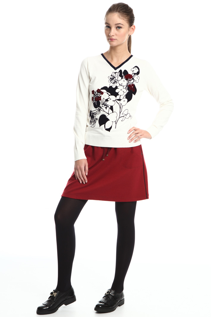 Flock print sweater Intrend Flock print sweater Intrend