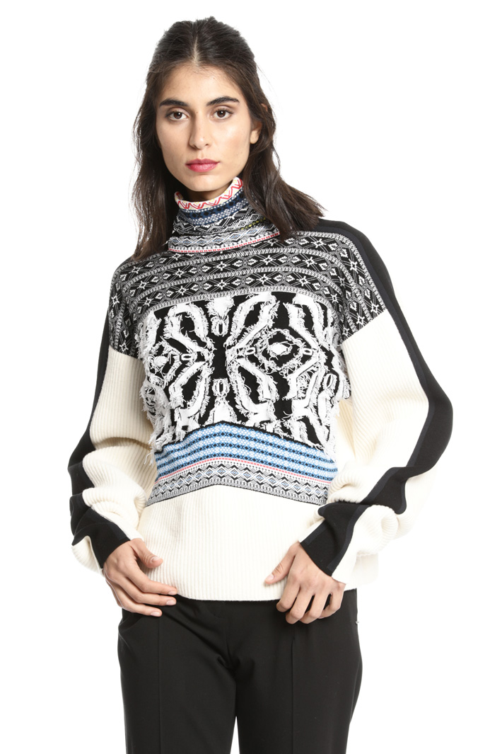 Jacquard sweater Intrend Jacquard sweater Intrend