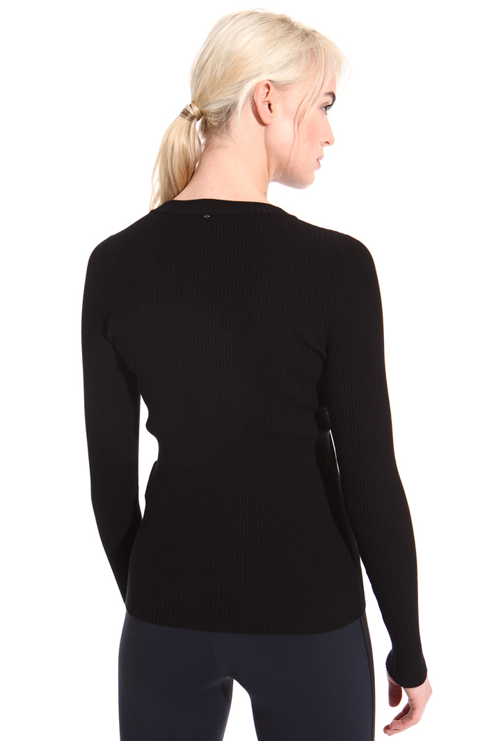 Ribbed crew neck sweater Intrend Ribbed crew neck sweater Intrend