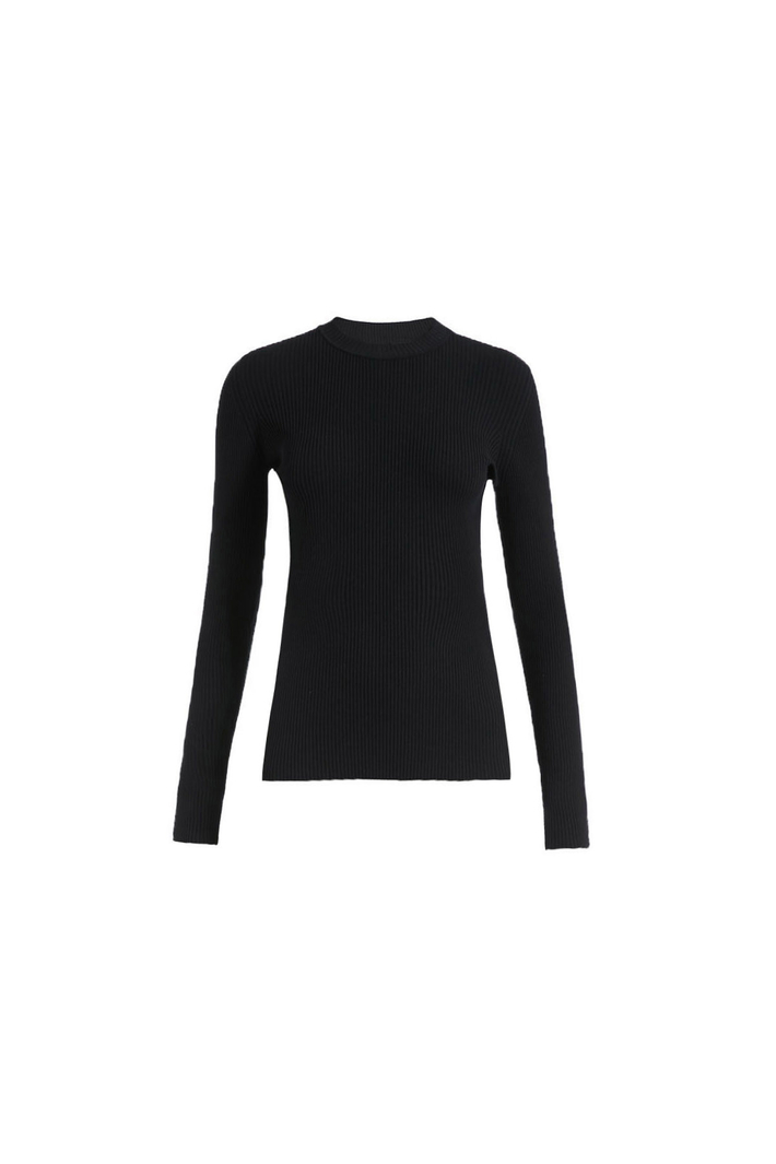 Ribbed crew neck sweater Intrend Ribbed crew neck sweater Intrend