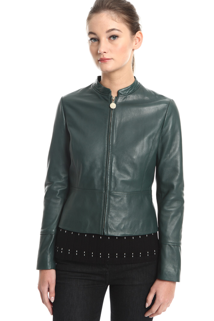 Leather biker jacket Intrend Leather biker jacket Intrend