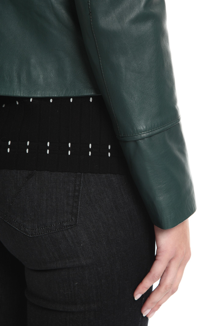 Leather biker jacket Intrend Leather biker jacket Intrend