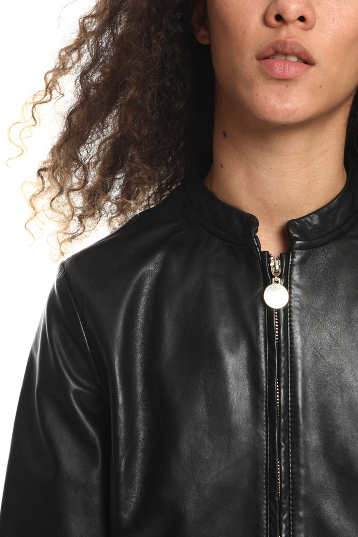 Leather biker jacket Intrend Leather biker jacket Intrend