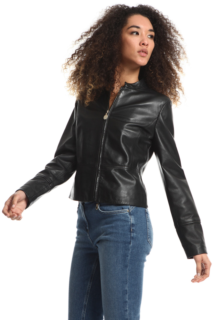 Leather biker jacket Intrend Leather biker jacket Intrend