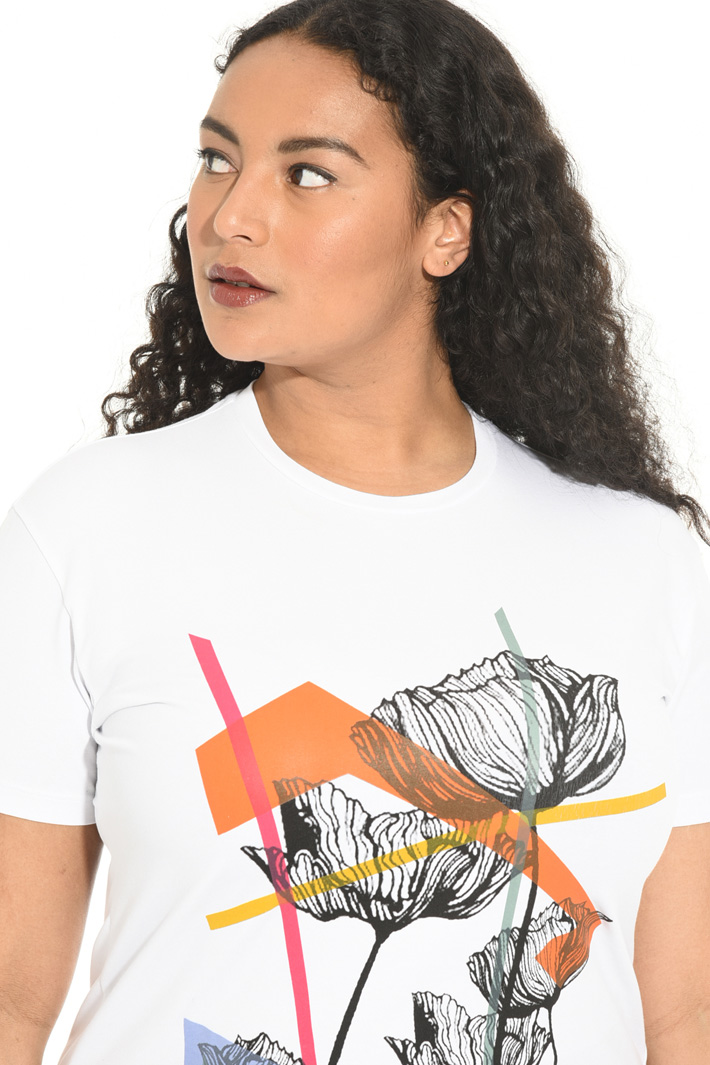 Printed cotton T-shirt Intrend Printed cotton T-shirt Intrend