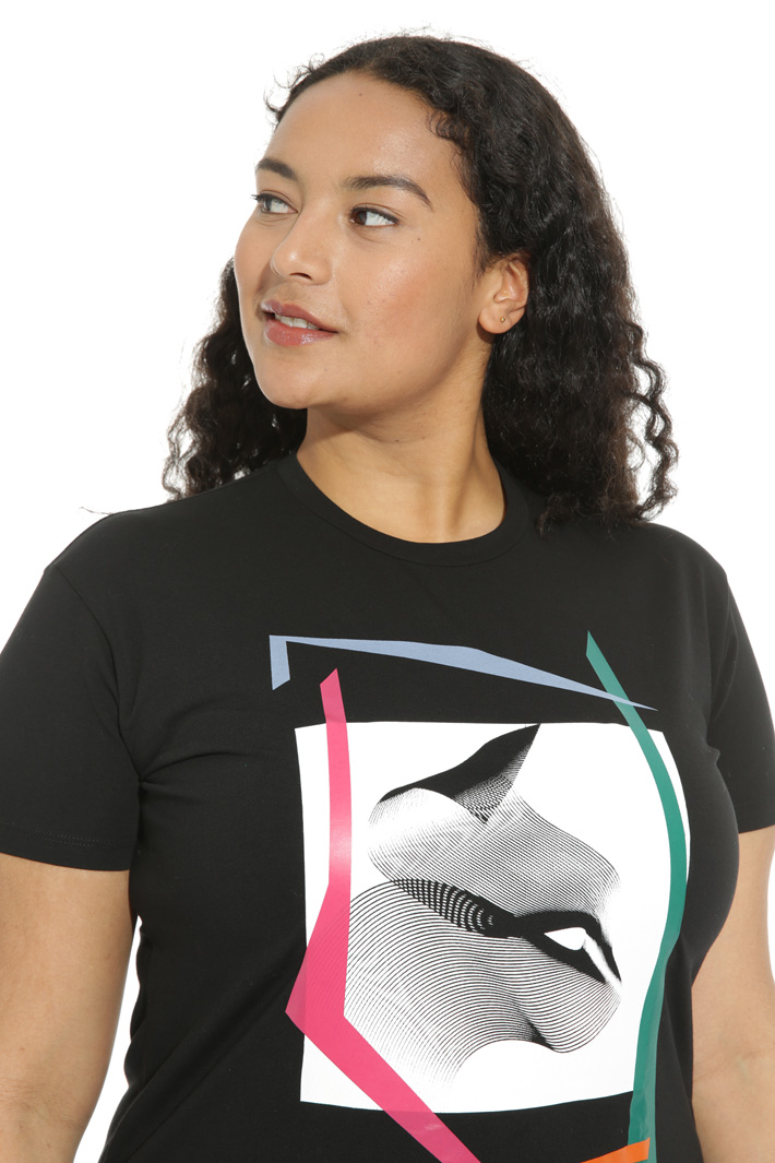 Printed cotton T-shirt Intrend Printed cotton T-shirt Intrend