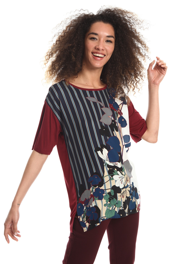 Jersey and silk T-shirt Intrend Jersey and silk T-shirt Intrend