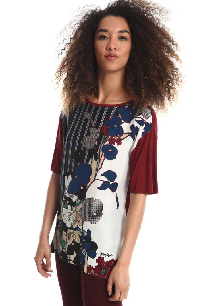 Jersey and silk T-shirt Intrend Jersey and silk T-shirt Intrend