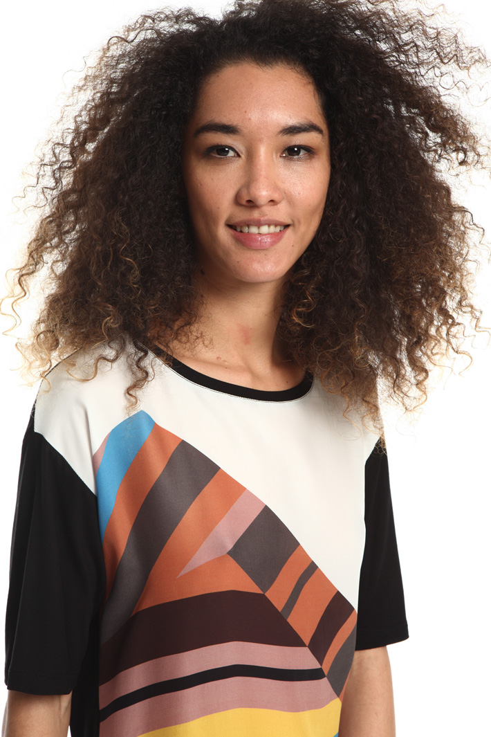 Jersey and silk T-shirt Intrend Jersey and silk T-shirt Intrend