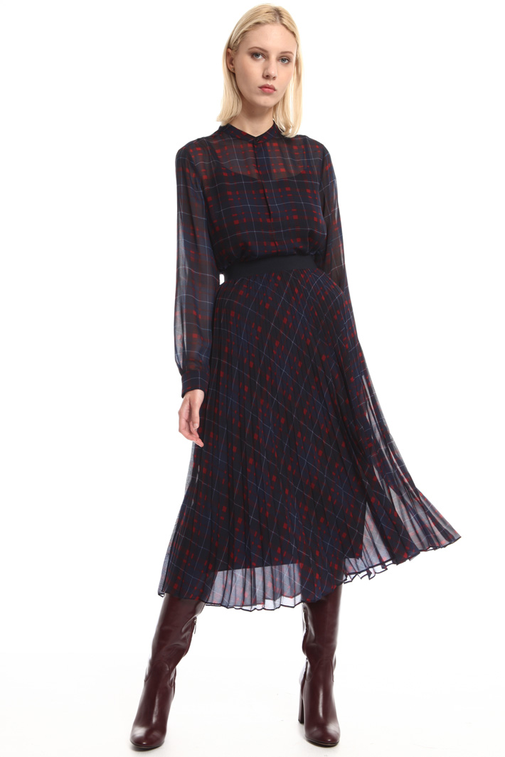 Printed pleated skirt Intrend Printed pleated skirt Intrend