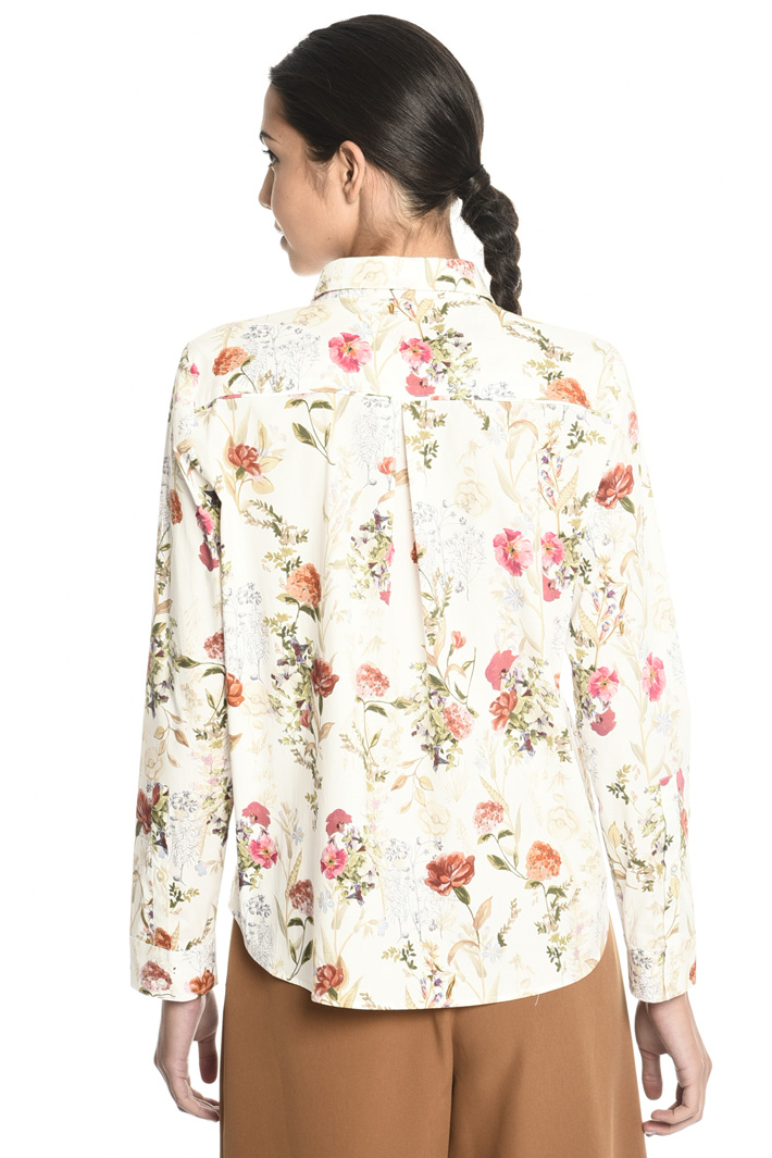 Printed poplin shirt Intrend Printed poplin shirt Intrend