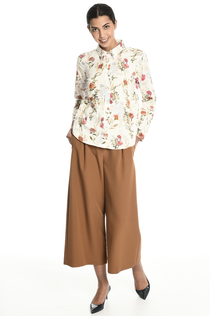 Printed poplin shirt Intrend Printed poplin shirt Intrend