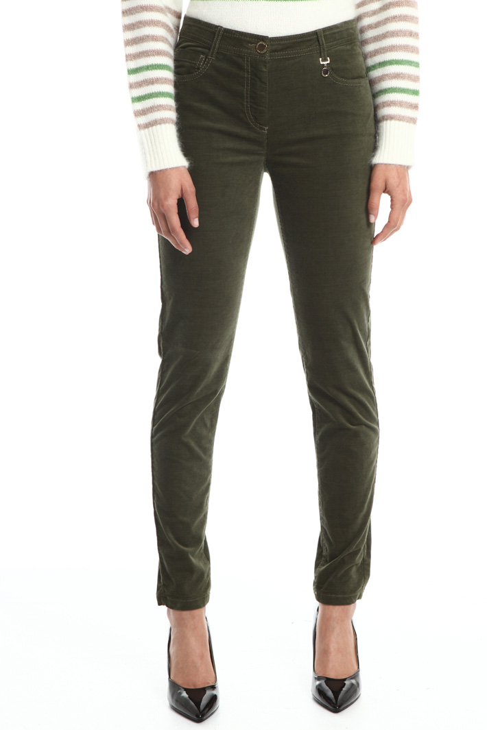 Fitted velvet trousers Intrend Fitted velvet trousers Intrend