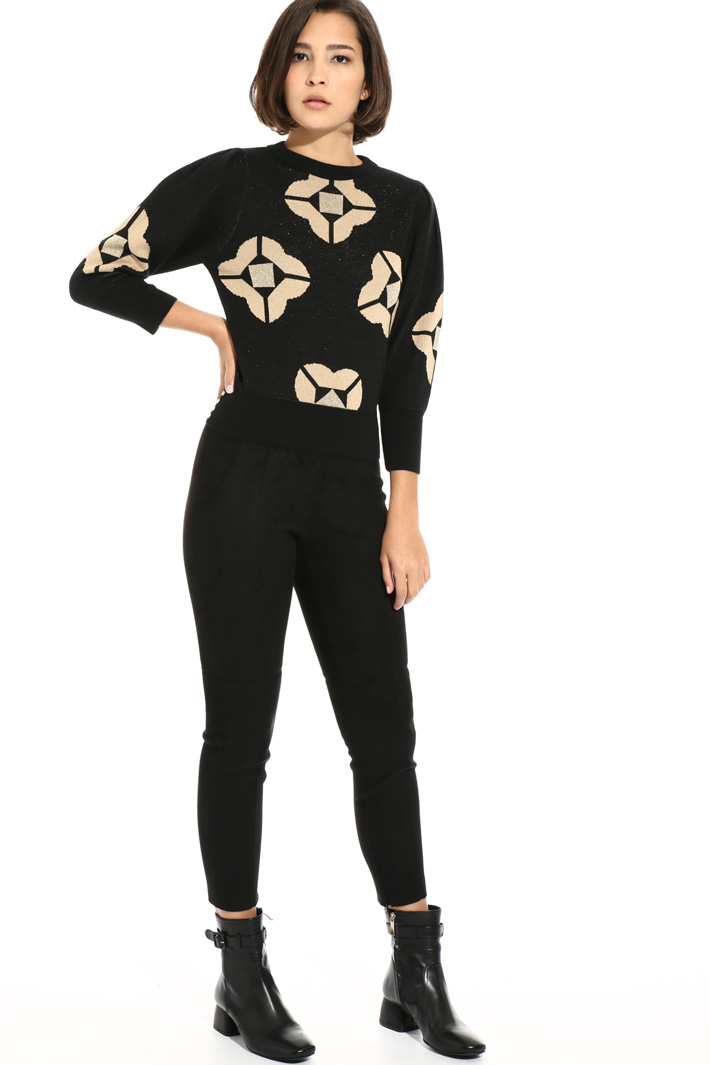 Suede-effect trousers Intrend Suede-effect trousers Intrend