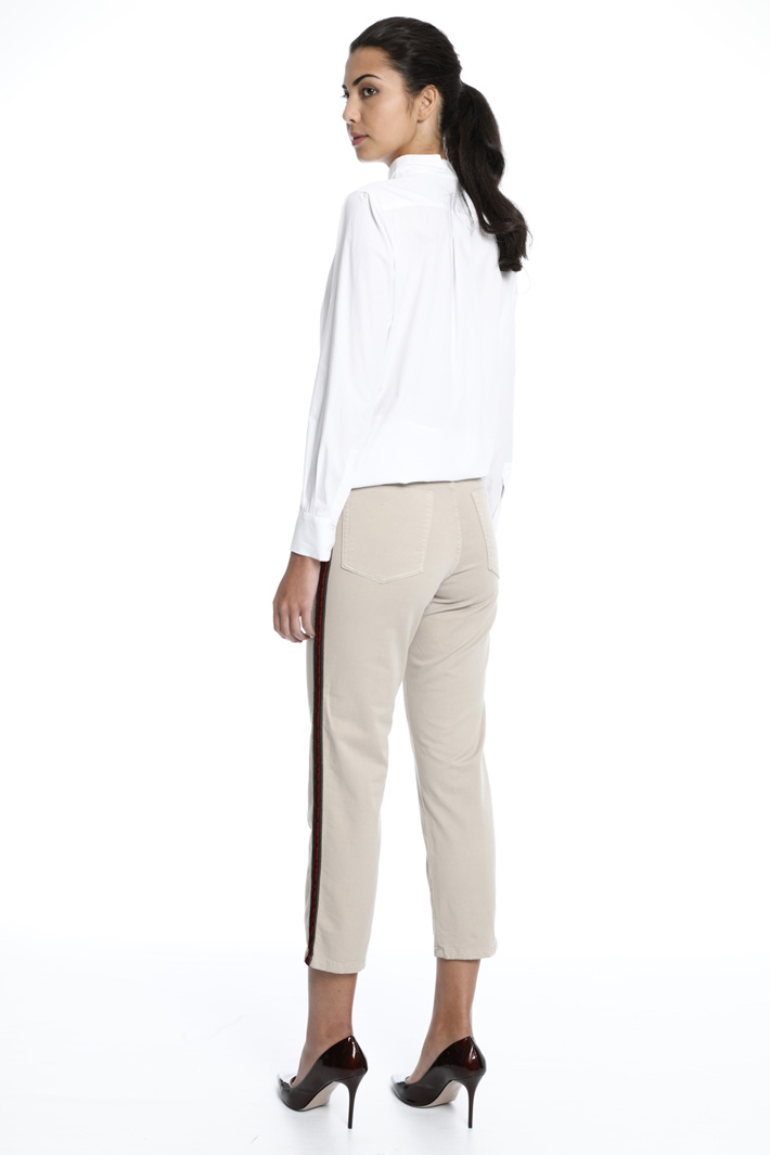 Cropped cotton trousers Intrend Cropped cotton trousers Intrend