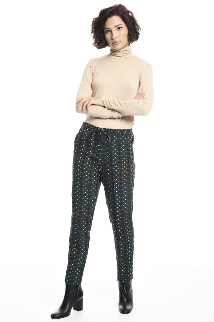 Printed crepe trousers Intrend Printed crepe trousers Intrend