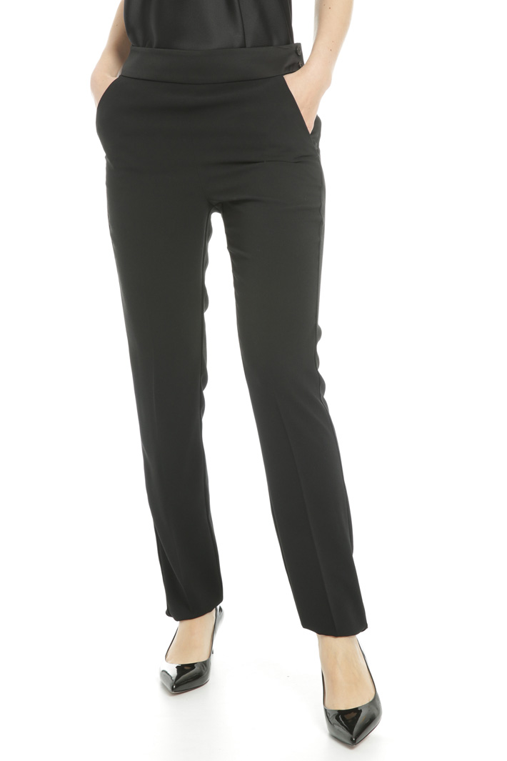 Crepe enver satin trousers Intrend Crepe enver satin trousers Intrend