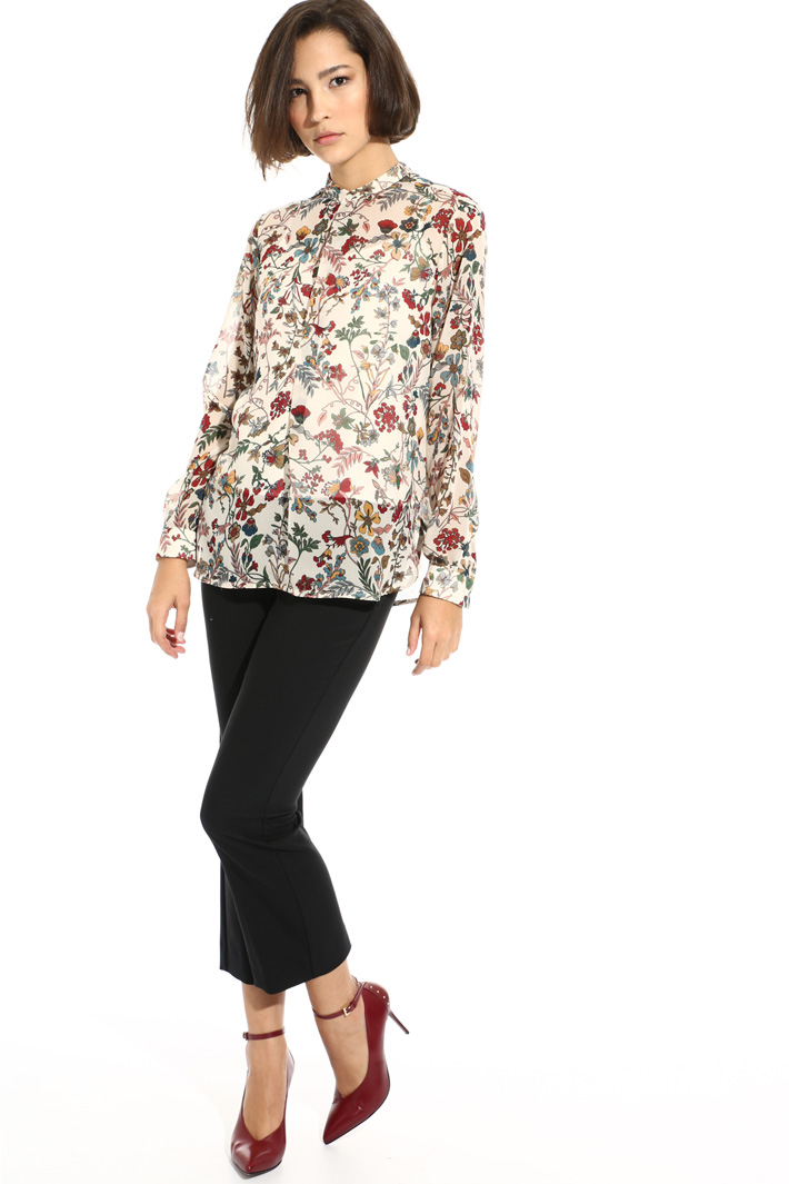 Printed chiffon blouse Intrend Printed chiffon blouse Intrend