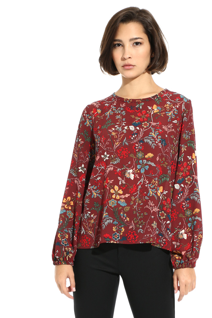 Printed crepe blouse Intrend Printed crepe blouse Intrend