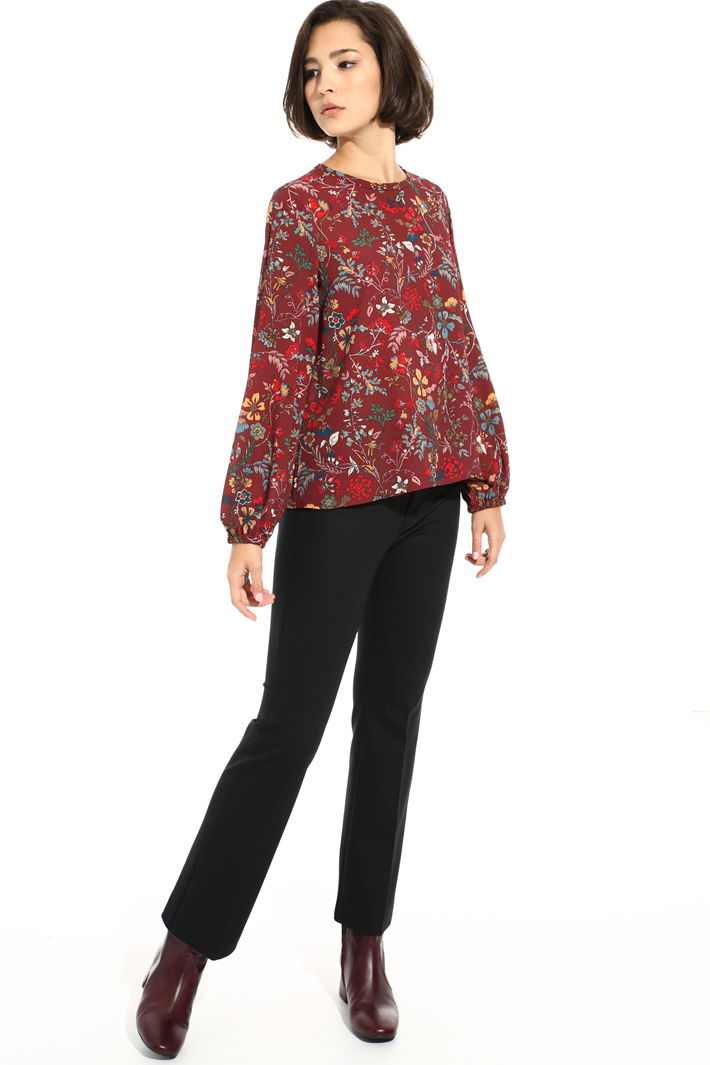 Printed crepe blouse Intrend Printed crepe blouse Intrend