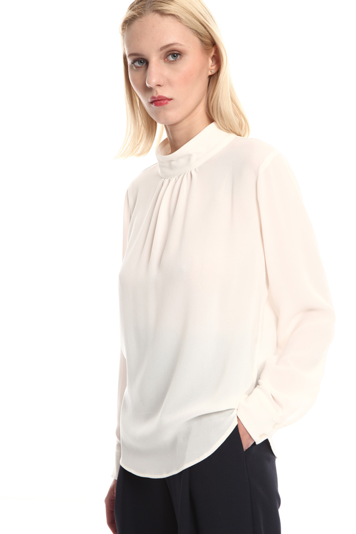 Band collar blouse Intrend Band collar blouse Intrend
