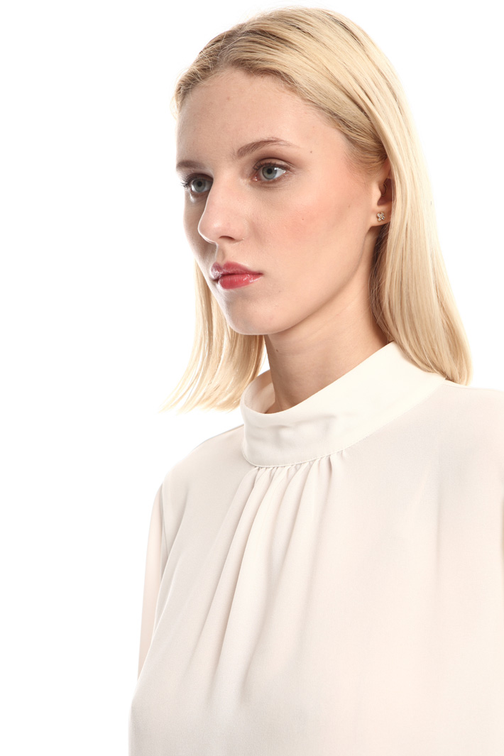 Band collar blouse Intrend Band collar blouse Intrend