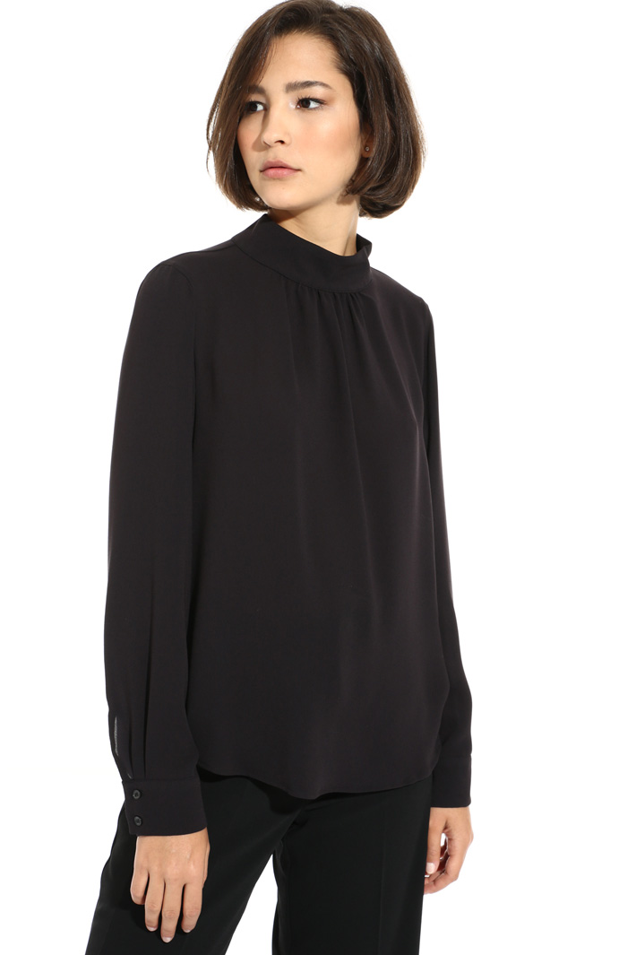 Band collar blouse Intrend Band collar blouse Intrend