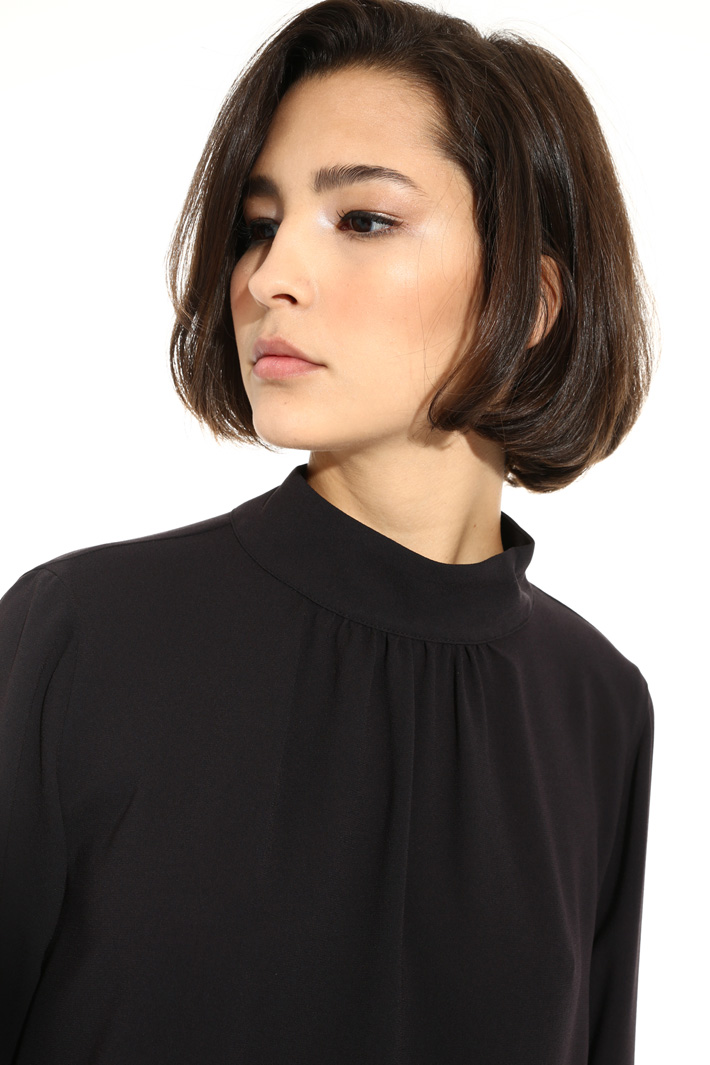 Band collar blouse Intrend Band collar blouse Intrend